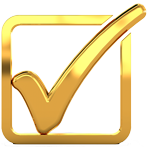 gold checkmark