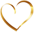 Gold heart